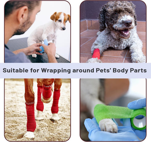 Mr. Pen- Self Adhesive Bandage Wrap, 6 Pack, Colorful, 2“ x 5 Yards, Adhesive Bandages, Cohesive Bandage, Medical Wrap, Elastic Bandage Wrap, Band...