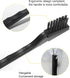 3 x 0.5cm Three Row Plastic Handle Anti Static Brushes Black 5 Pcs...