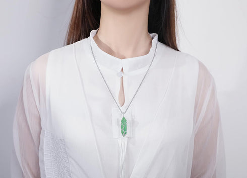 XIANNVXI Tree of Life Wire Wrapped Green Aventurine Crystal Point Pendant Necklace Reiki Healing Crystal Stone Necklaces Natural Spiritual Hexagon...