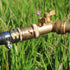 Garden Hose Quick Connect Solid Brass 3/4 inch GHT External Thread Quick Connect Fittings Male Quick Connector 4 Set...