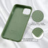 JOYLAND Dinosaur Couple Phone Case for iPhone 13,Green Liquid Silicone Couple Phone Case Cute Girly Case,Funny Soft Gel Rubber Full-Body Protectiv...