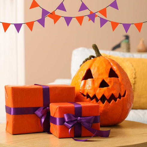 Morcheiong 60 Sheets Orange Tissue Paper Art Gift Wrapping Tissue Paper Bulk Gift Wrapping for DIY Art Craft Floral Birthday Halloween Party Festi...