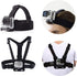 Chest Mount Harness Chesty Vest Head Mount Strap for Action Camera Compatible with GoPro Hero 11,10,9,8,Max,Go Pro Hero 7,6, 5,4, Session,3+,3,Her...