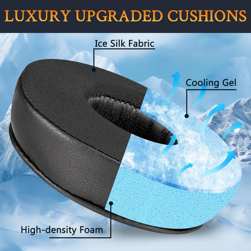 SOULWIT 70mm Earpads Replacement for Jabra Move/Elite 25h Wireless On-Ear Headphones, Ear Pads Cushions with High-Density Noise Isolation Foam - M...