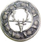 AAR Men,s Scottish Stag Head Kilt Brooch Fly Plaid Antique Finish 3" (7cm) diameter T...