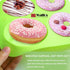 Walfos Full Size Silicone Donut Mold for Baking- 4 Inch Big Size Silicone Doughnut Pan Set for Donut Cake Biscuit Bagels, Heat Resistant, BPA FREE...