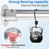 Geesatis 4PCS Total Height 1.57" Fit Diameter 1.0" Pipes High Flange Holder Rod Stainless Steel for Wardrobe Ceiling Mounting Bracket, with Screws...