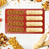 Finger Biscuit Silicone Mould, 2Pack 8 Cavities Finger Shaped Molds Granola Bars Twinkie Cake Pan Rectangular Strip Mold for Baking Energy Bars, C...