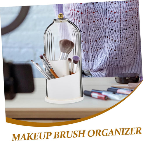 Cosmetic Storage Box Desktop Pen Holder Desktop Storage Organizer Multifunctional Holder Clear Pen Holder Rotation Makeup Brush Holder Rotation Ma...