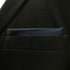 S&W SHLAX&WING Silk Ties for Men Neckties Pack Navy Dark Blue Solid Matching Pocket Square...
