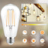 PARTPHONER LED Light Bulbs Dimmable Vintage Edison Bulb, E26 LED Bulb 60W Equivalent 720 Lumens, Warm White 2700K, ST58 Antique LED Filament Bulb ...
