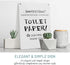 Airbnb Essentials For Hosts - 6"x8" Acrylic Do Not Flush Sign For Bathroom, Cute & Gentle Restroom Toilet Sign, Funny Bathroom Signs (Ready to Han...