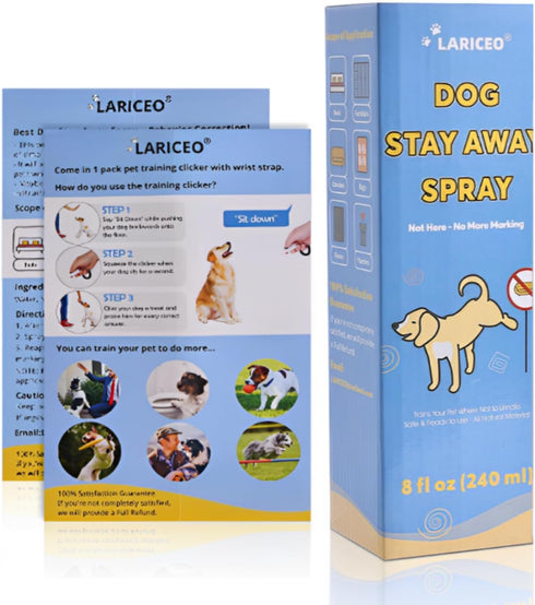 Dog Stay Away Spray - 8 oz Secure Pet Spray - Dissuade Undesirable Peeing - Effective Dog Training Solution - Not Here Canine Spray...