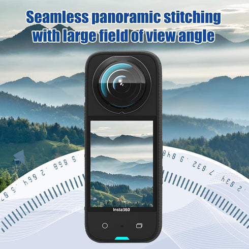 JZW-Shop for Insta 360 X3 Lens Guards with Screen Protector, Tempered Glass Screen Protector for Insta 360 X3 Accessories 9H Hardness Anti-Scratch...