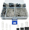 340 PCS Paper Clips and Binder Clips Assorted Sizes, Large Medium Small Silver Paperclips&Black Binder Clip Set for Home&School&Office Document Or...