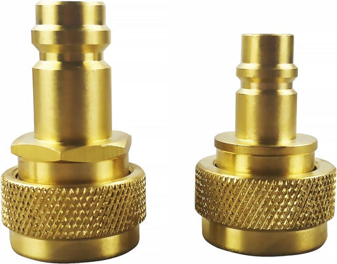 Quick Adapter Adjustable High and Low Side Connection R134a Quick Coupler Connection to R1234yf, R134a to R1234yf Conversion Kit for AC Refrigeran...