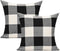 VAKADO 20x20 Farmhouse Black White Buffalo Plaids Decorative Throw Pillow Covers Retro Rustic Boho Check Cushion Cases Home Decor for Porch Couch ...