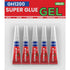 4Gx 5 Value Pack Super Glue Gel All Purpose with Anti Clog Cap. Ca Glue - Strong Adhesive Superglue, Cyanoacrylate Glue for DIY Crafts and Many Mo...