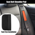 X AUTOHAUX 2pcs Universal Seat Belt Shoulder Pad Car Safety Strap Covers Neck Mat for Comfortable Driving Faux Leather Hole Black Orange...