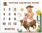 Cowboy Baby Monthly Milestone Blanket with Felt Lariat Frame Western Bull Theme Blankets for Toddler Photography Background Prop Cow Pattern Soft ...