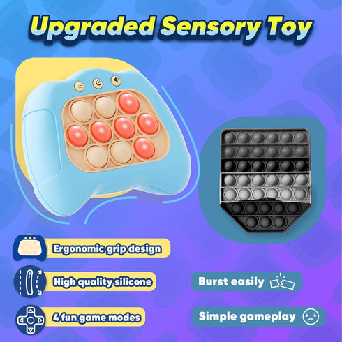 Handheld Game for Kids 6-12, Sensory Fidget Toys for kids 8-12, Birthday Gifts for 6 7 8 9 Year Old Boys & Girls & Teens-Blue...