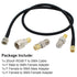 SMA to F Adapter SMA Male to F Type Male 20 inch RG58 Coax Coaxial Extension Cable +3pcs F Type to SMA Male Female Connector for RF Application...
