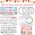 shynek 180 Pieces DIY Charm Bracelet Making Kit for Girls 8-12, Jewelry Making Kit for Girls with Bracelet Making Beads, Snake Chains for Girls Ch...