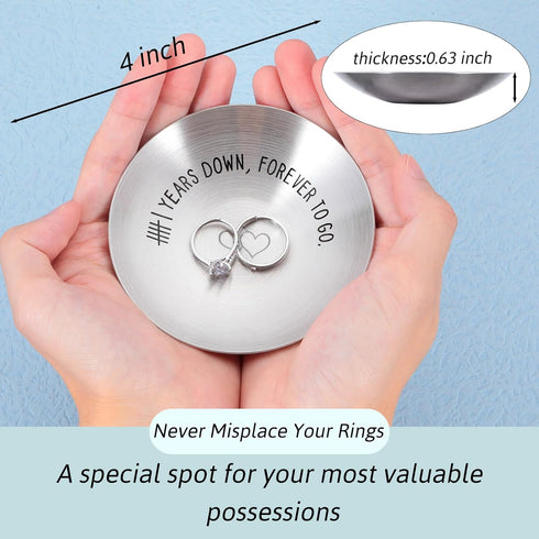 Anniversary Wedding Gifts for Couples Iron 6th Anniversary for Him Her Ring Holder 6 Years Wedding Anniversary for Husband Wife Boyfriend Girlfrie...