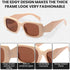 Yogo Vision Trendy Small Rectangle Sunglasses for Mens and Women Retro Fashion Sunnies...