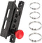 Quick Release Fire Extinguisher Holder Mount Bracket High Density Nylon Roll Bar Mount Bottle Holder Adjustable with 4 Clamps for Wrangler TJ JK J...