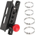 Quick Release Fire Extinguisher Holder Mount Bracket High Density Nylon Roll Bar Mount Bottle Holder Adjustable with 4 Clamps for Wrangler TJ JK J...