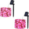 2 Pack 100 LED Solar Powered String Lights, Outdoor Waterproof Copper Wire 8 Modes Fairy Lights for Valentines Day Decor, Garden, Patio, Bedroom, ...