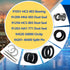 Front Wheel Bearing Seals for Honda FourTrax 300 TRX300FW Rancher 350 400 420 TRX 350 400 420 Only for 4x4 OEM# 91051-HC5-003 91209-HN2-003 91256-...