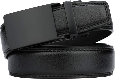 HIMI Men's Comfort Genuine Leather Ratchet Dress Belt with Automatic Click Buckle...