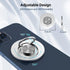 OUTXE Phone Ring Holder Compatible with Magsafe for iPhone 12 13 14 Pro/Max/Mini, Removable and Wireless Charging Compatible-Silver...