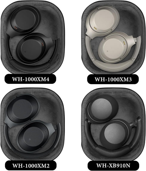 Linkidea Headphones Carrying Case Compatible with Sony WH-1000XM6, WH-1000XM4, WH1000XM3, WH-XB900N, MDR-1000X, Protective Hard Shell Travel Bag w...