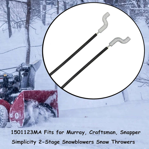 1501123MA Front Drive Clutch Cable for Murray Craftsman Snapper Simplicity Snow Thrower Snowblower MT1501123MA (2-Packs)...