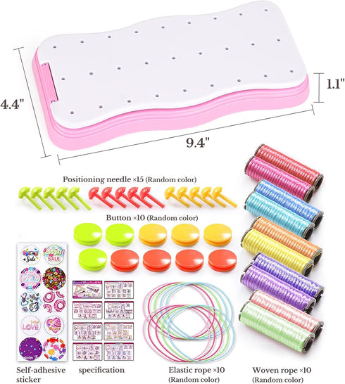 Dahey Friendship Bracelet Making Kit for Girls - DIY Arts and Crafts Birthday Gifts for 7-12 Years old Kids, Multi-coloured Bracelets String Jewel...
