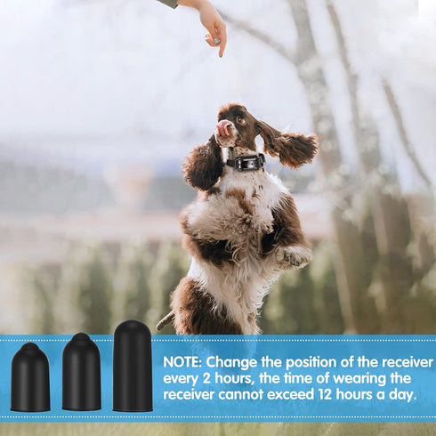 24 Pieces Shock Collar Dog Rubber Tips Training Collar Replacement Parts Dog Prong Collar and Silicone Covers for Training Rubber Dog Shock Collar...