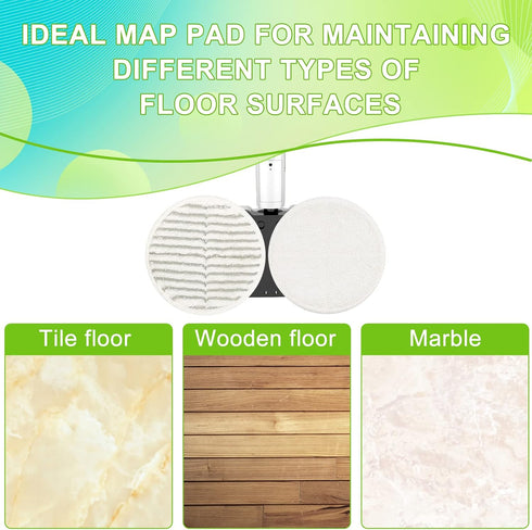 2124 Replacement Pads for Bisell Spinwave Spin Mop, (2 Scrubby Pads and 4 Soft Pads) Compatible with Bisell Spinwave 2039, 2039A, 2039Q, 2039T, 20...