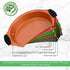 NutriChef Non Stick Round Cake Pan, Commercial Grade Metal Bakeware with Silicone Handles, Long-Lasting, Easy-to-Clean, Dishwasher Safe, PFOA, PFO...