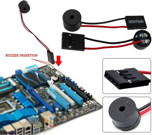 2PCS PC Motherboard Internal Speaker, Computer Motherboard Built-in Speaker, Motherboard Buzzer, Alarm Buzzer, Computer Box Speaker...
