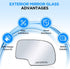 BDFHYK Passenger Side Heated Mirror Glass Compatible with Chevy Avalanche SilveradoTahoe GMC Sierra 1500 Cadillac Escalade Side View Convex Mirror...