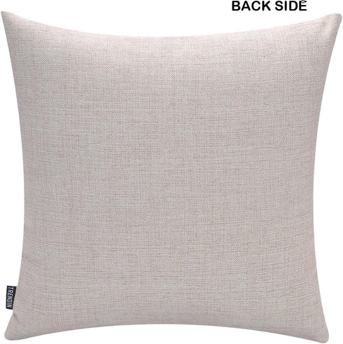 TRENDIN Farmhouse Pillow Covers 18 x 18 Inch with Black Home Sweet Home Quotes for Farmhouse Decoration Housewarming Gifts PL435TR...