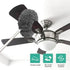 Washable Ceiling Fan Cleaner from 13 to 50 Inch Microfiber Duster with Telescoping Extension Pole, Fit for Cleaning High Ceiling Fan, Furniture, B...