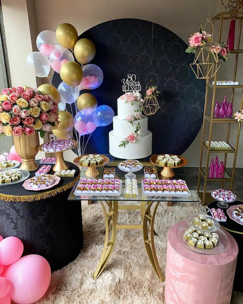 Silver Acrylic Custom 80 Years Blessed Cake Topper, 80th Birthday Cake Topper, 80th Wedding Anniversary Cake Topper (80 bless)...