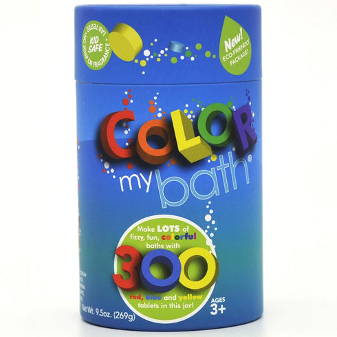 300 Count - The Original Fizzy Color Changing Tablets - Non Toxic, Non Staining, Fragrance Free Eco-Friendly Container - Fun Educational Bathtime ...