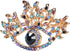Pssopp 2Pcs Brooches for Women, Premium Alloy Blue Evil Eye Brooch for Wedding Party Christmas Decoration Gifts...