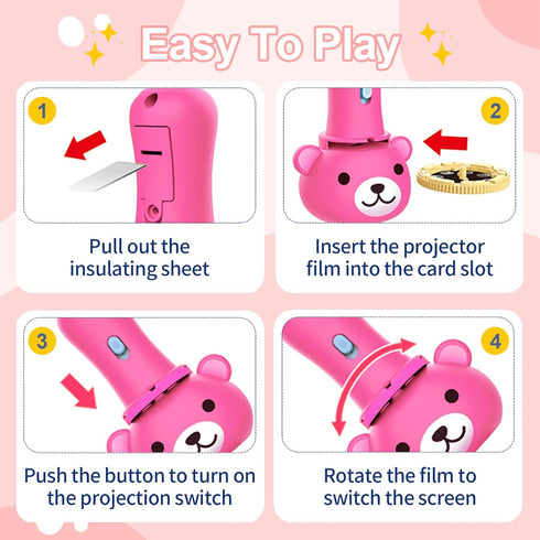 Flashlight Projector Toy-Torch Projection-LED Flashlights-Educational Toys , Include Dinosaurs, Vehicles, Animals, 48 Patterns for Fun Cognition B...