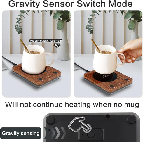 Coffee Mug Warmer for Desk, Electric Coffee Cup Warmer with 3-Temp Settings, Cup Warmer for Desk with Auto Shut Off After 4H Feature for Warming &...